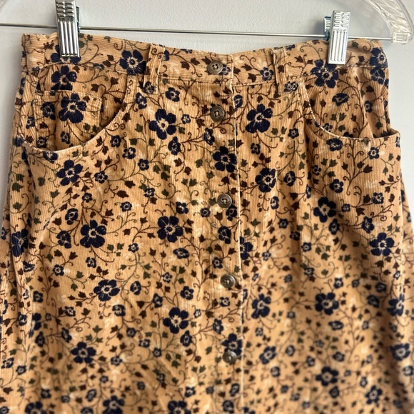 Bobbie Brooks Tan Pencil Skirt Midi Length Casual corduroy - Picture 3 of 11